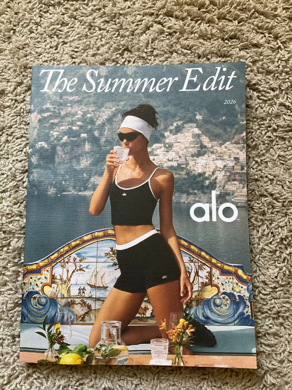 Alo Yoga The Summer Edit 2026 Magazine and Post Card.
